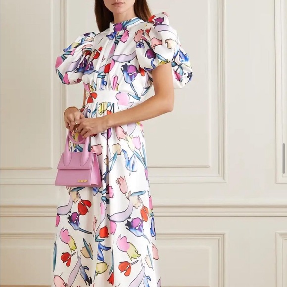 NWT ROTATE Birger Christensen Noon Satin Dress - Picture 9 of 16